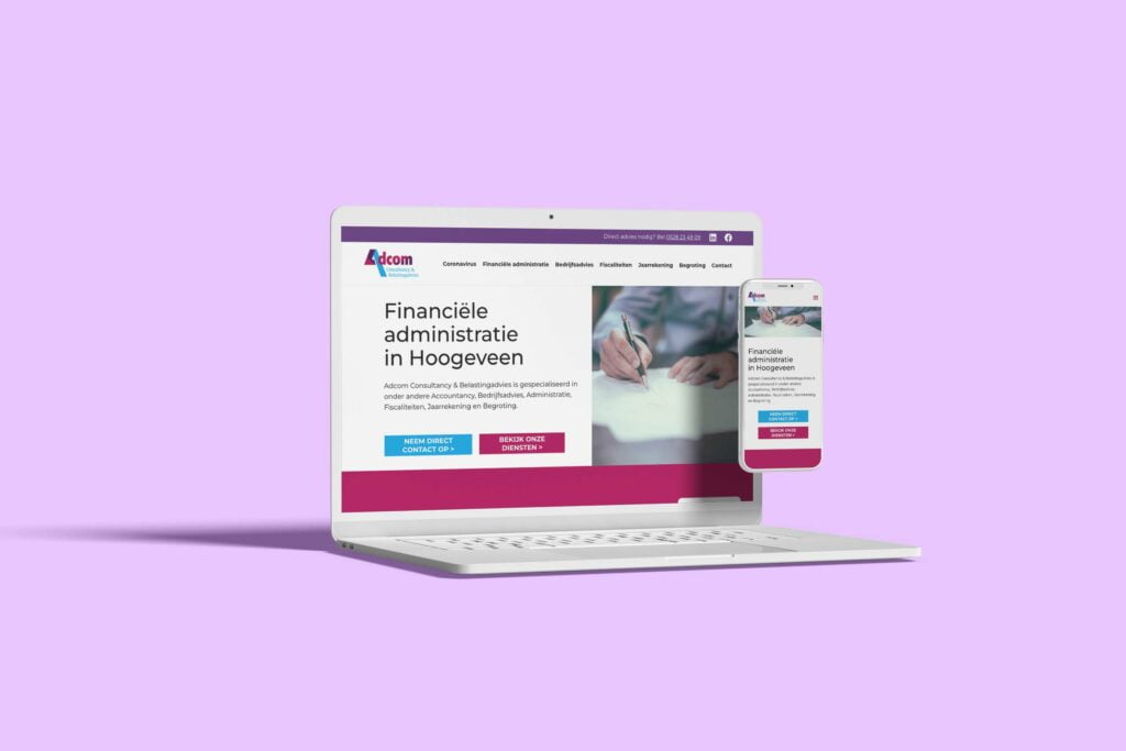 Jumpstone Webdesign - Project: Adcom Consultancy nieuwe website thumbnail