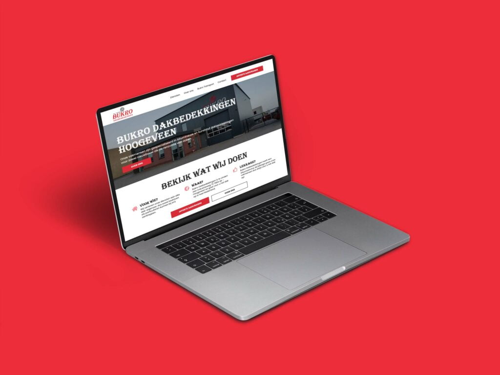 Jumpstone Webdesign - Project: Bukro Dakbedekkingen nieuwe website thumbnail